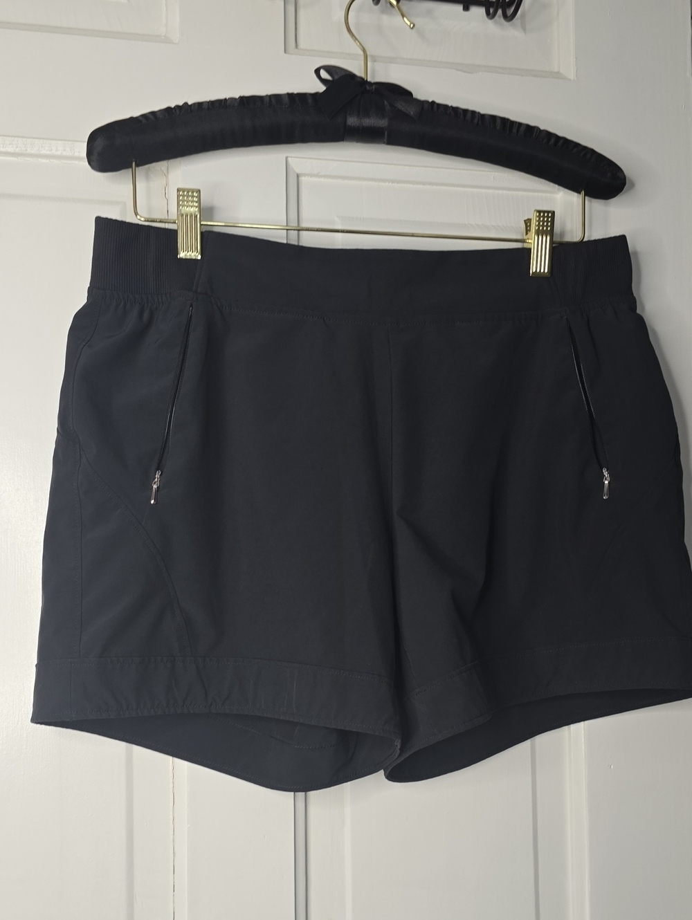CALIA by Carrie Underwood Black Athletic Zip-Pocket Shorts